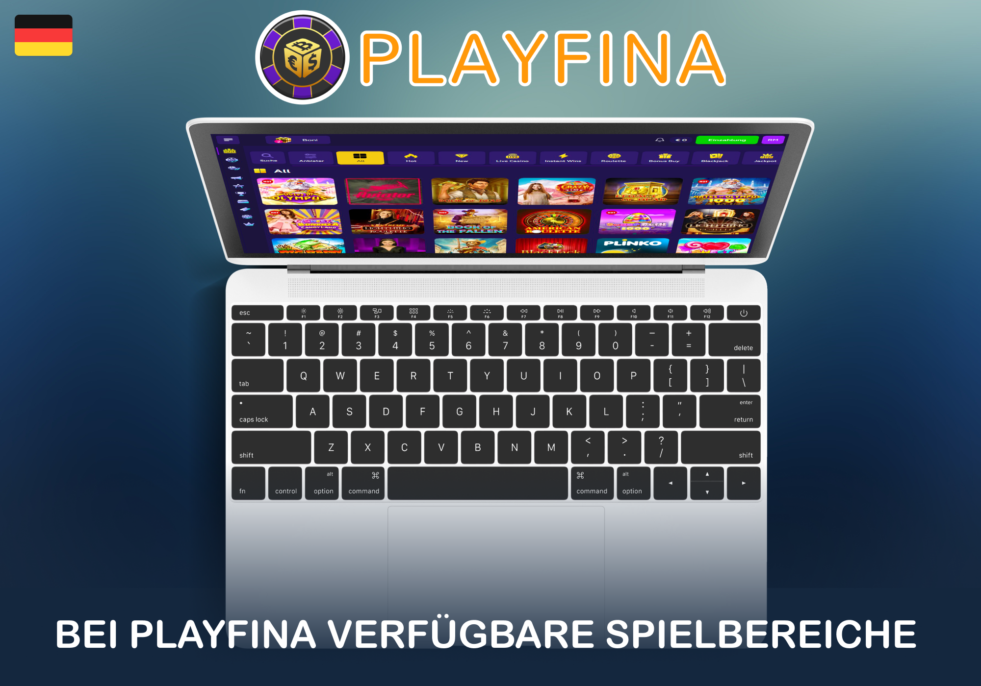 Eines der Highlights von Playfina ist der riesige Katalog mit über 121.000 Spielen