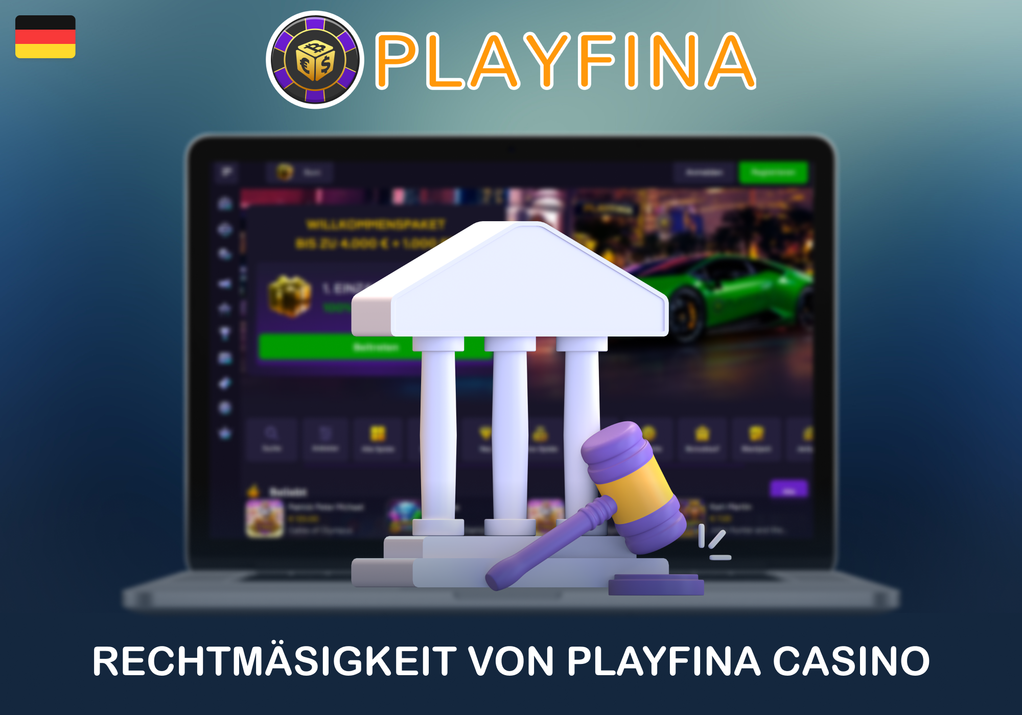 Wie jedes Casino ist auch Playfina bestrebt, Vertrauen bei seinen Spielern zu schaffen. Daher verfügt es über eine Glücksspiellizenz, die von der Glücksspielkontrollbehörde von Curaçao (Lizenz Nr. OGL/2023/174/0082) im Namen von Dama NV ausgestellt wurde. Darüber hinaus ist das Spielen in einem Online Casino aus Deutschland legal und stellt keinen Gesetzesverstoß dar, so dass Sie sich unbesorgt registrieren und mit dem Spielen beginnen können