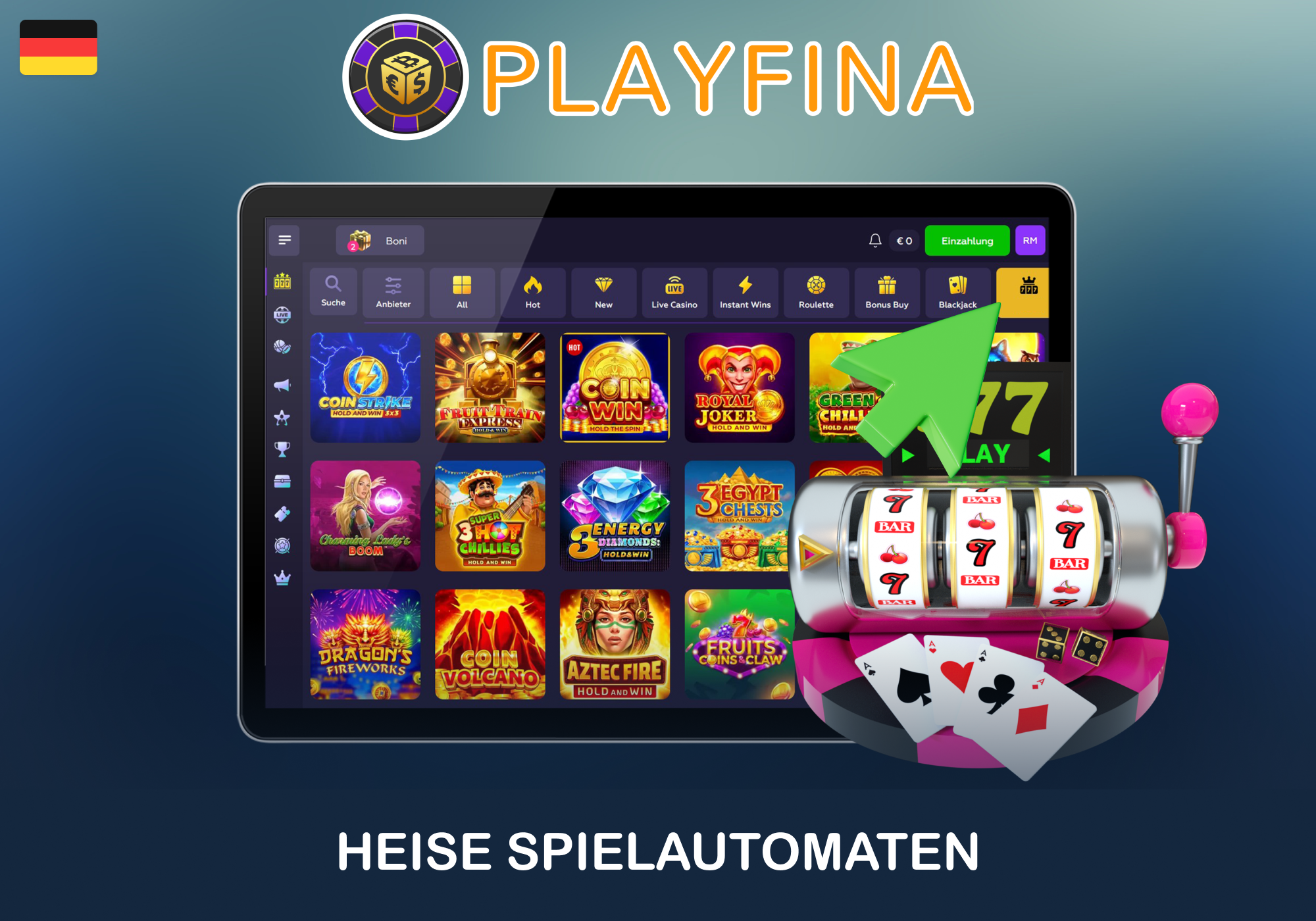 Playfina-Slots bieten Top-Jackpots und eine riesige Themenauswahl