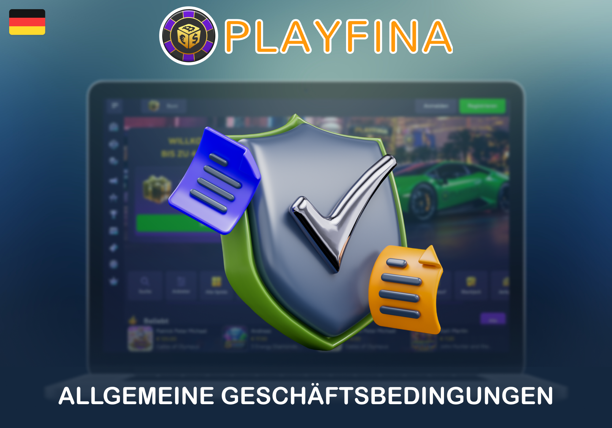 Alle Playfina-Spieler sollten die allgemeinen Geschäftsbedingungen kennen